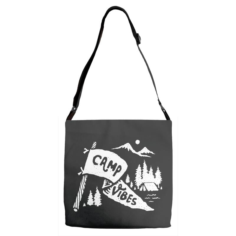 camp vibes Adjustable Strap Totes