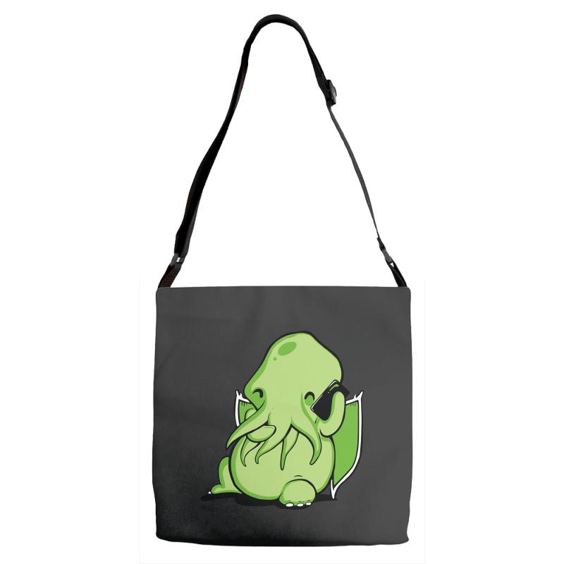 prank call of cthulhu Adjustable Strap Totes