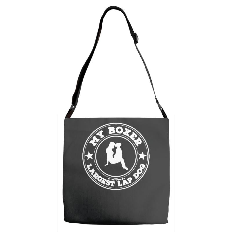 world's largest lap dog Adjustable Strap Totes