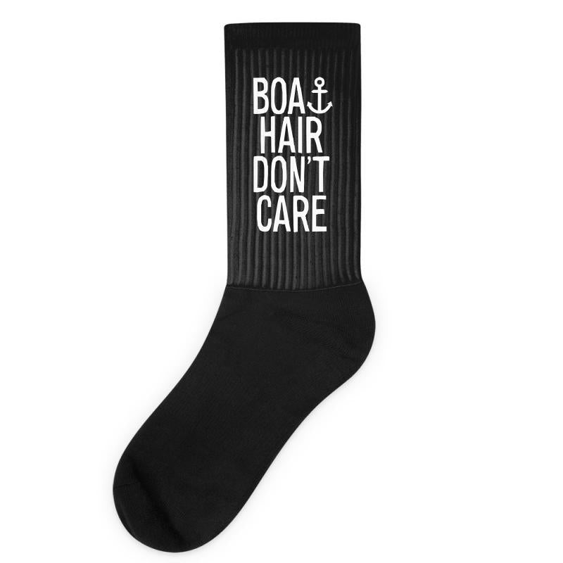 boat hair don't care Socks