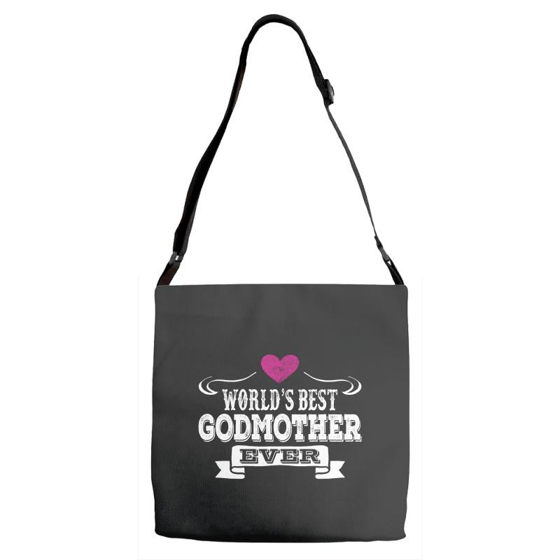 World's Best Godmother Ever Adjustable Strap Totes