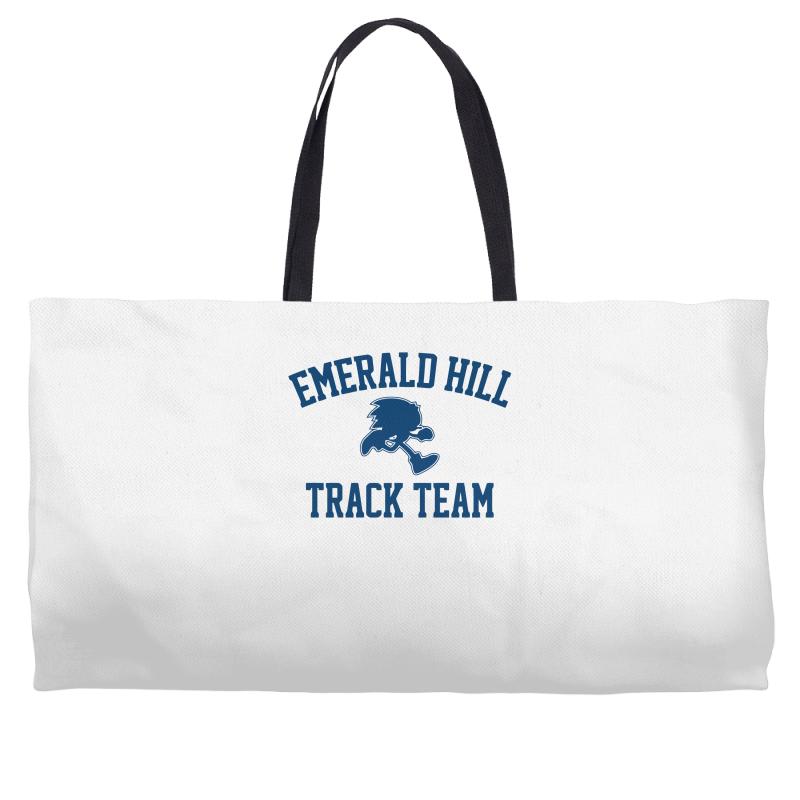 emerald hill track team Weekender Totes