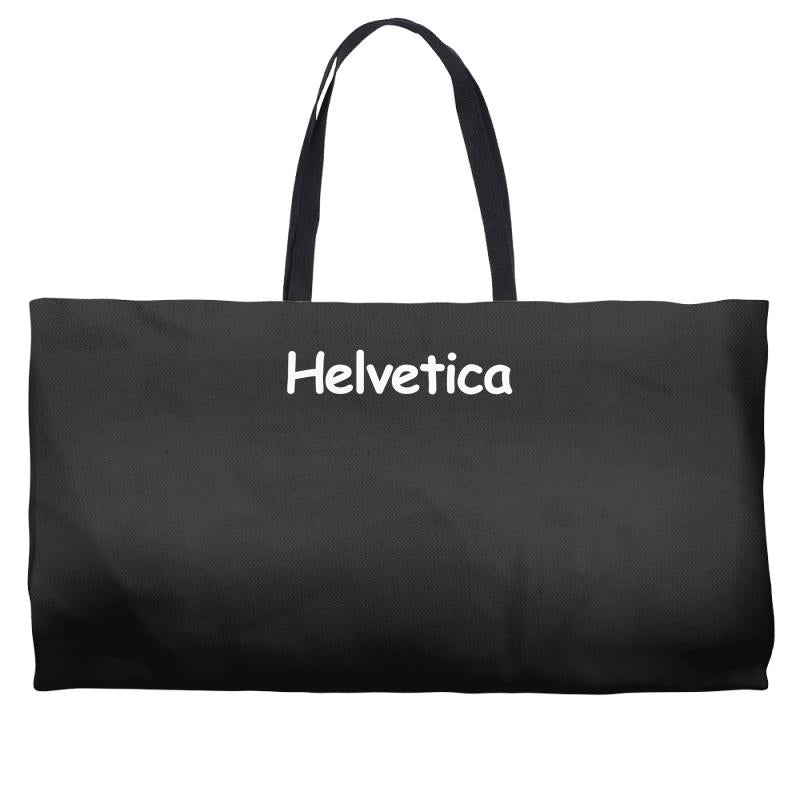 helvetica Weekender Totes