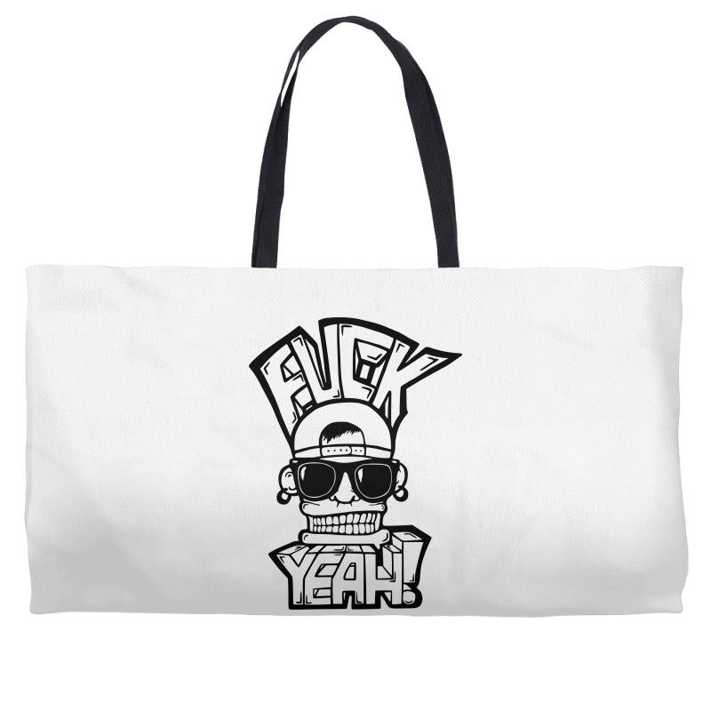 hip hop face Weekender Totes