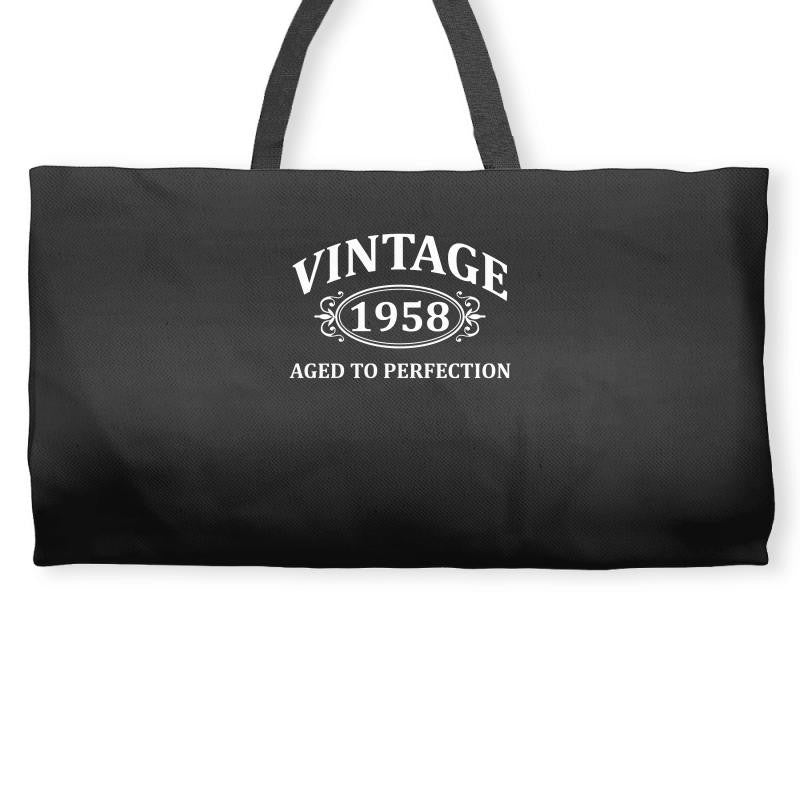 Vintage 1958 Aged to Perfection Weekender Totes