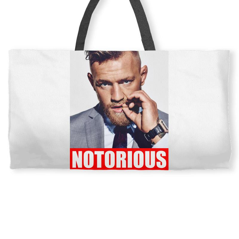 conor mcgregor notorious Weekender Totes