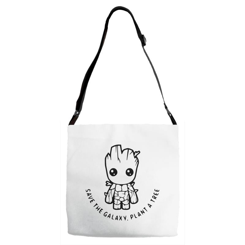 baby groot Adjustable Strap Totes