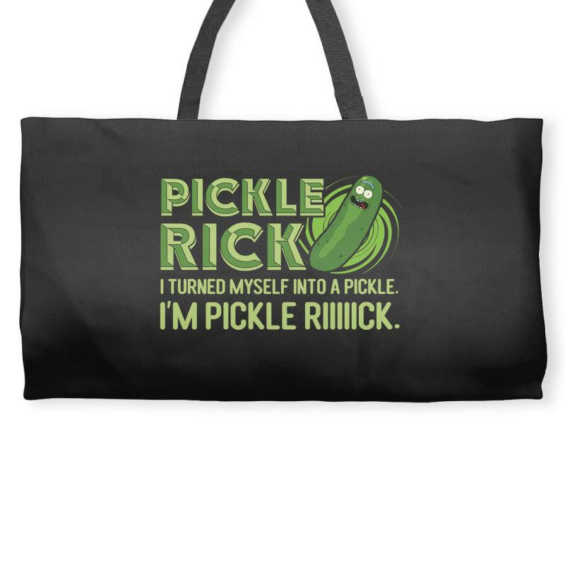 Pickle Rick Weekender Totes