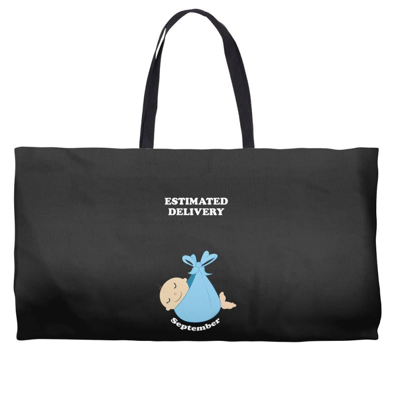 Estimated Delivery September Baby Boy Weekender Totes