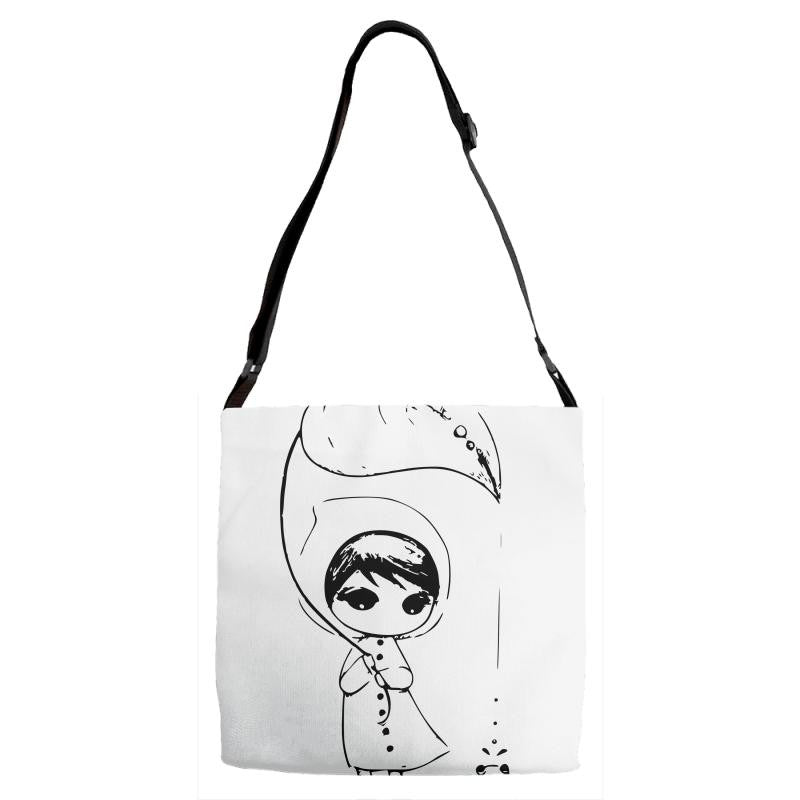 winter girl Adjustable Strap Totes