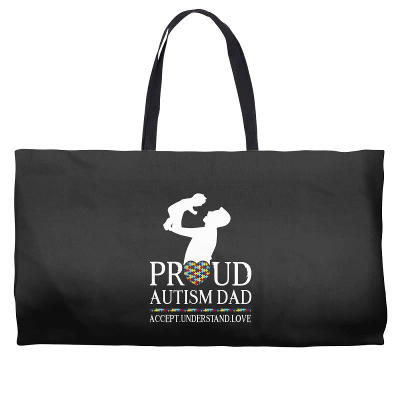 proud Autism dad Weekender Totes