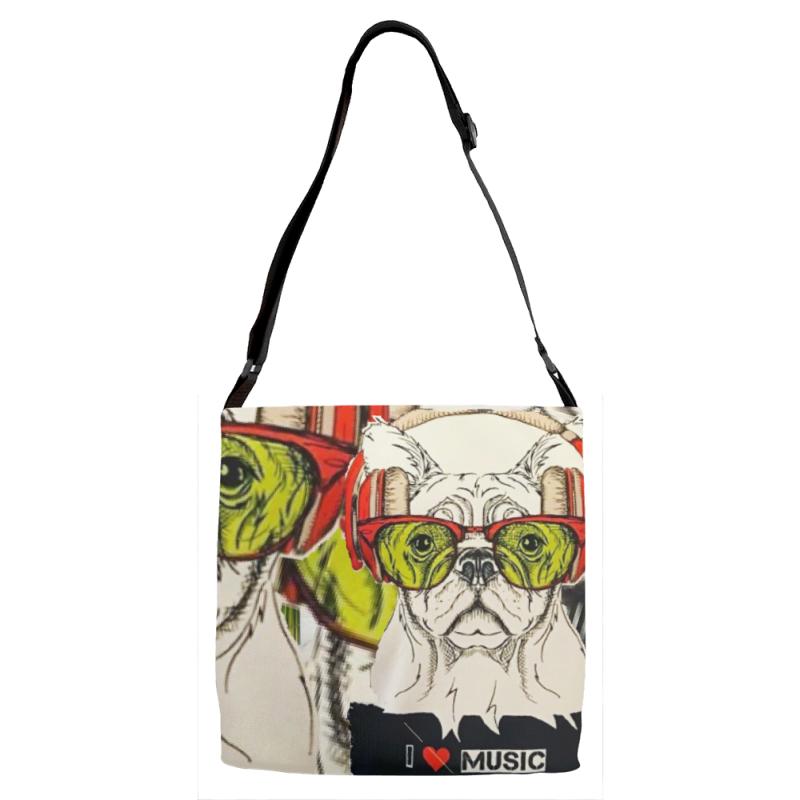 Dog&amp;music Adjustable Strap Totes