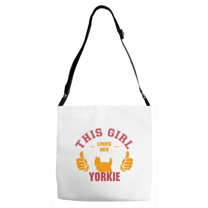 This Girl Loves Siberian Husky Adjustable Strap Totes