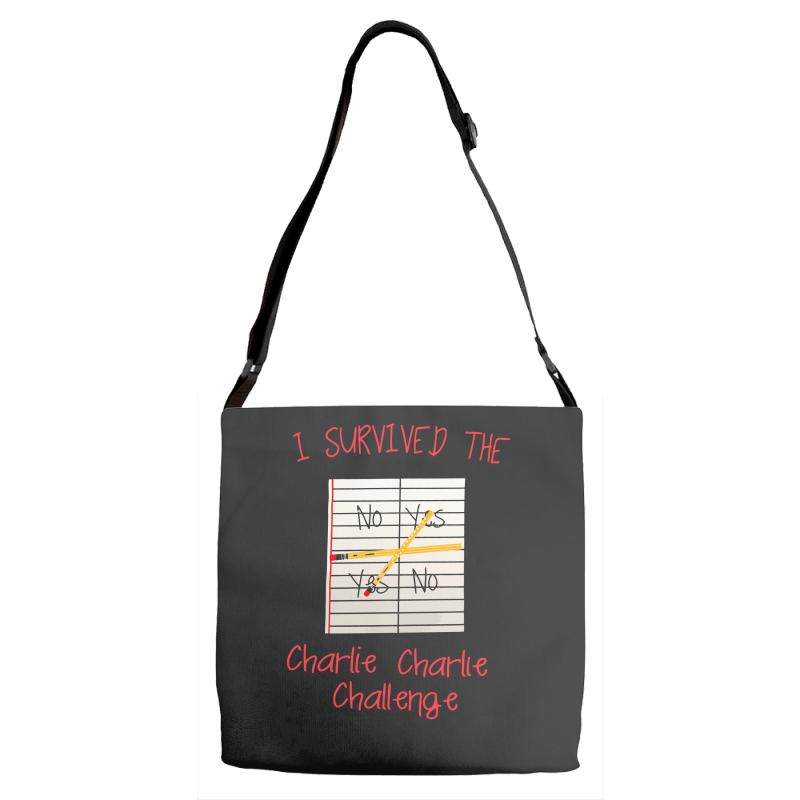 i survived charlie charlie Adjustable Strap Totes