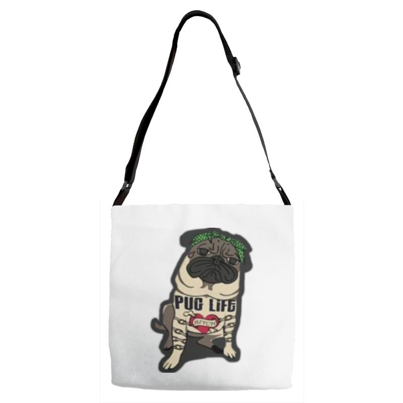 PUG LIFE Adjustable Strap Totes