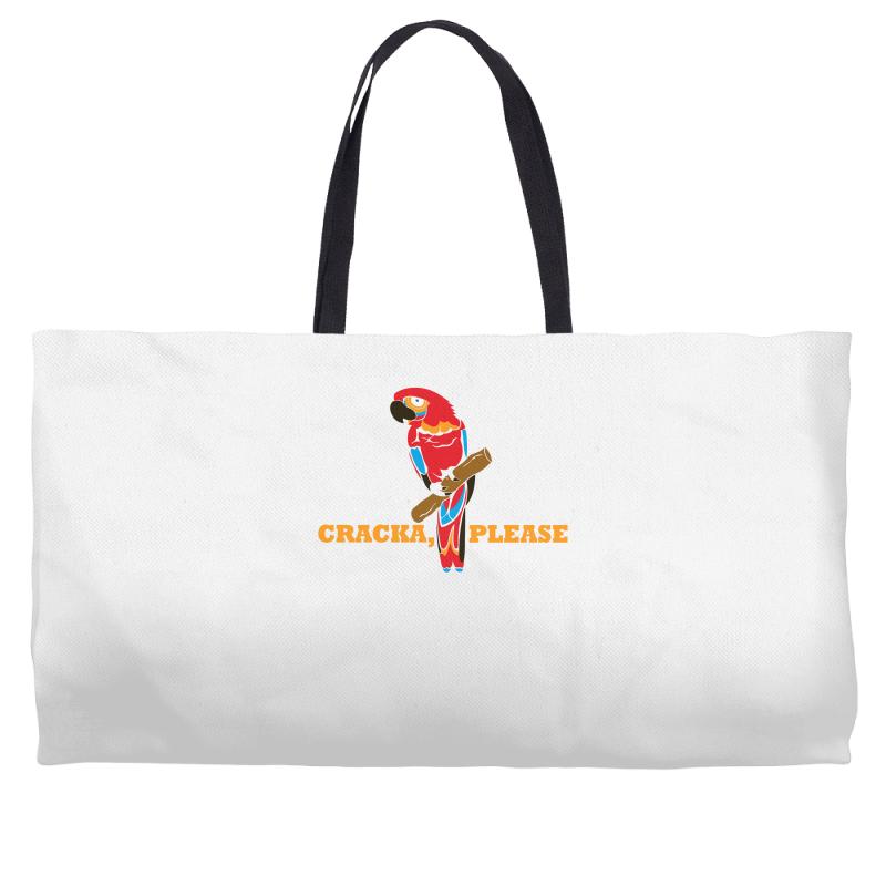 cracka' please Weekender Totes