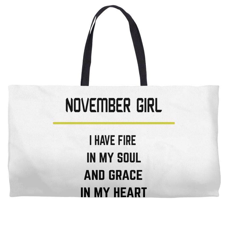 November Girl Weekender Totes