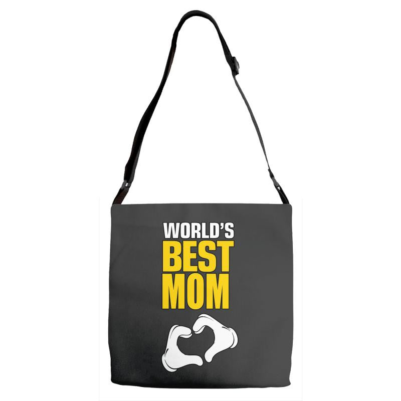 Worlds Best Mom Adjustable Strap Totes