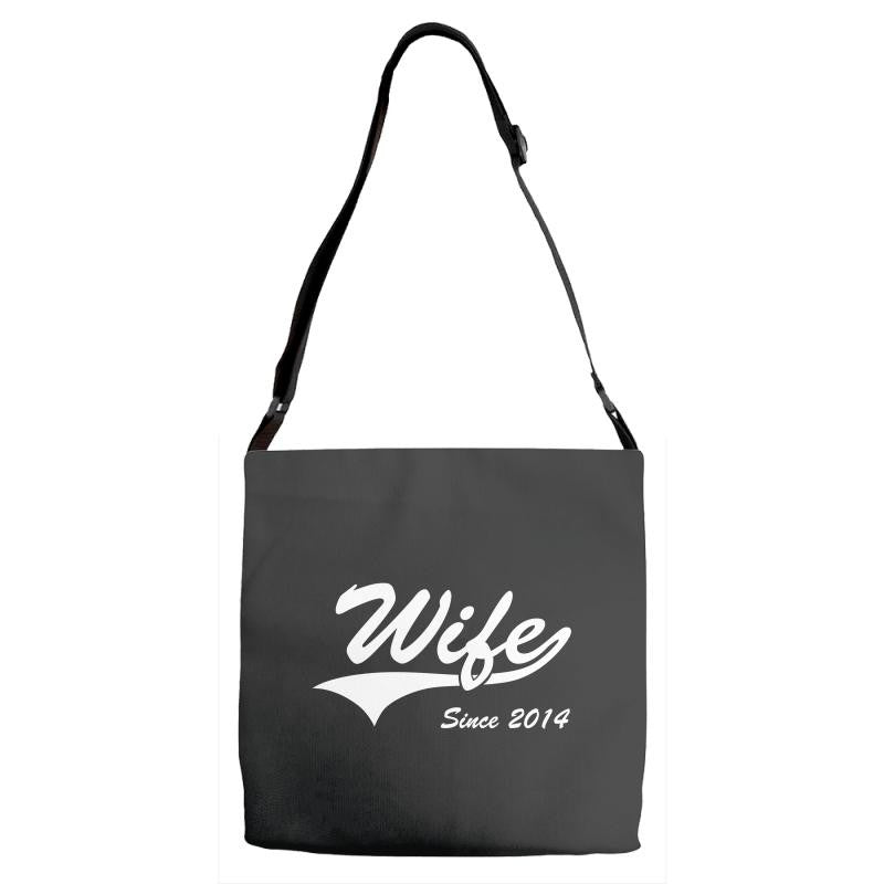 Wife Since 2014 Adjustable Strap Totes