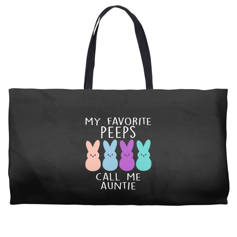 peeps bunnies Weekender Totes