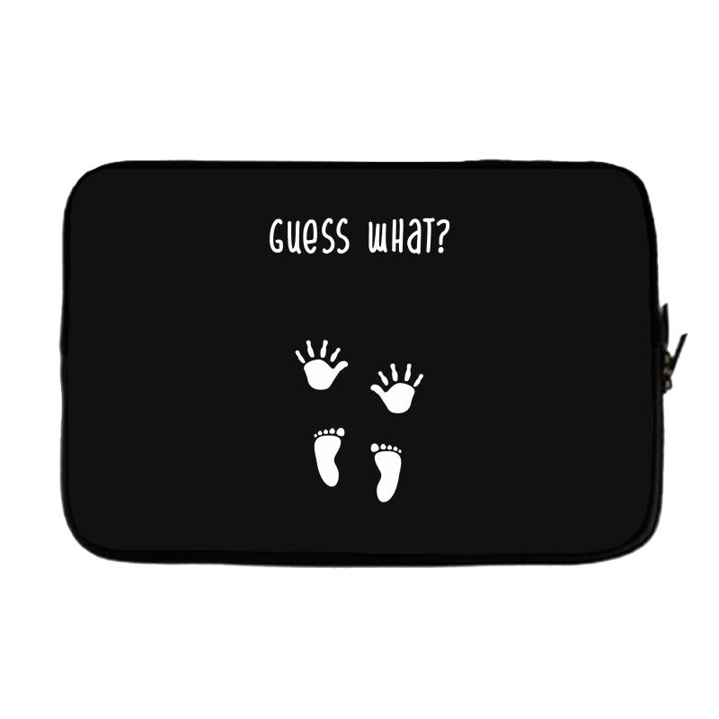 Guess What Baby Inside Pregnancy Announcement Laptop sleeve