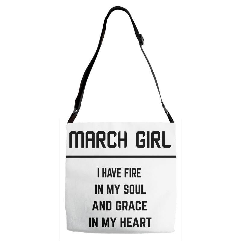 March Girl Adjustable Strap Totes