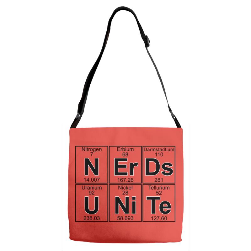 nerds unite Adjustable Strap Totes