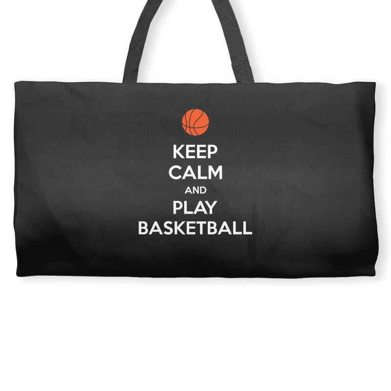 Keep Calm and Play Basketball Weekender Totes