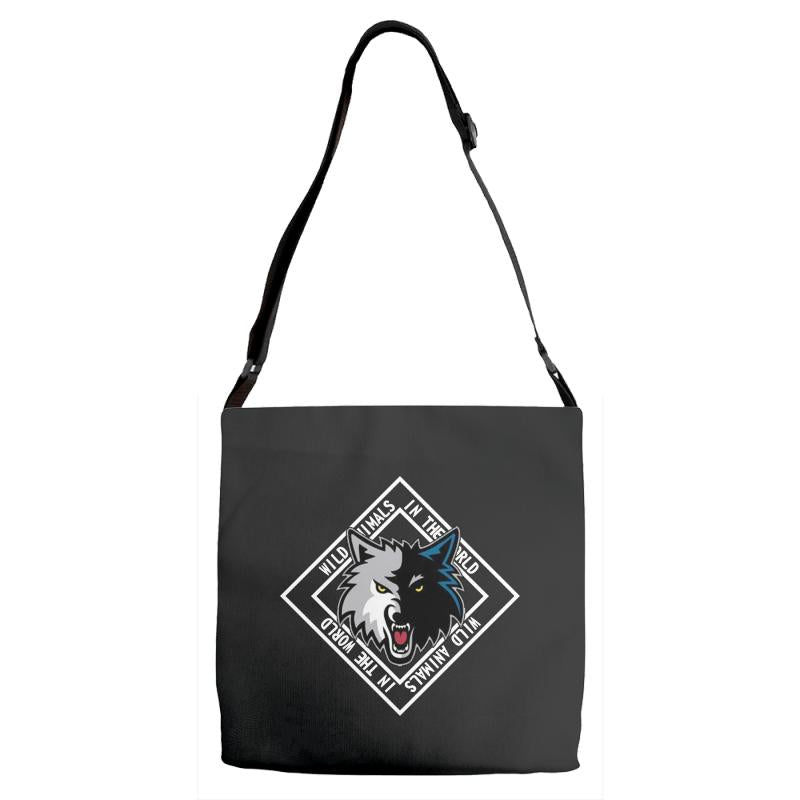 WILD ANIMAL IN THE WORLD Adjustable Strap Totes