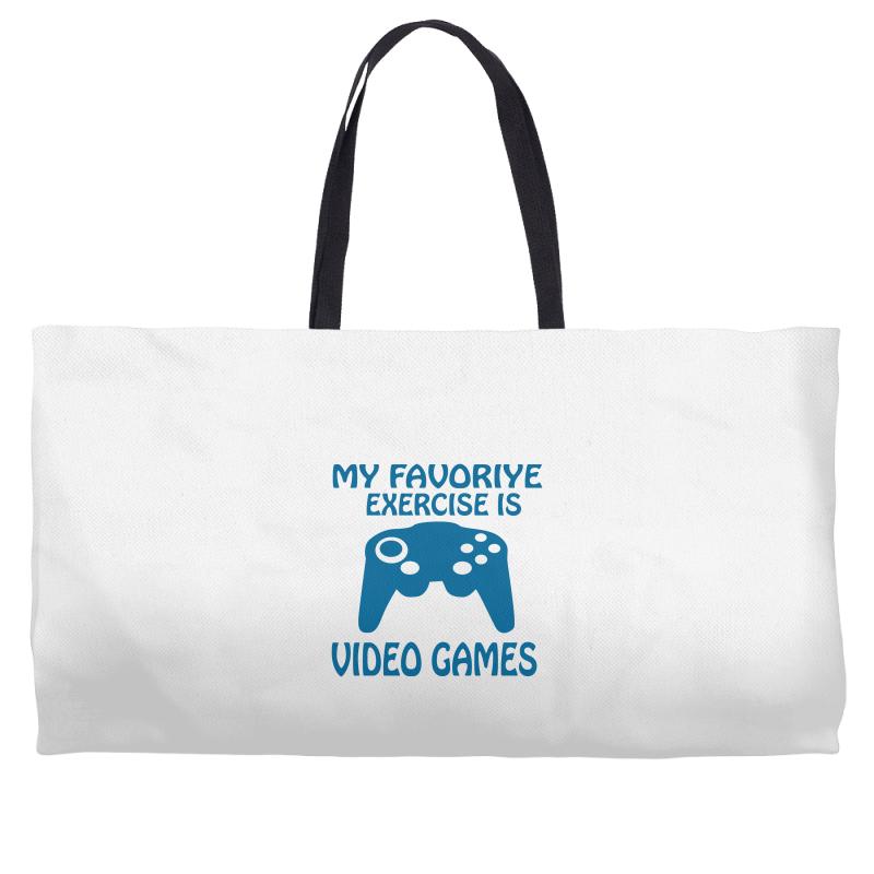 my favorite exercise is video games Weekender Totes