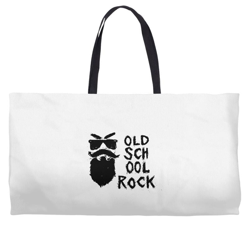 old school rock Weekender Totes