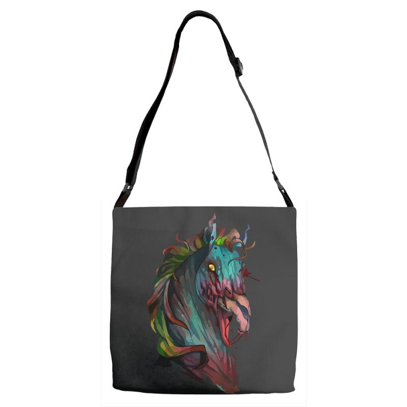 zombie horse new Adjustable Strap Totes