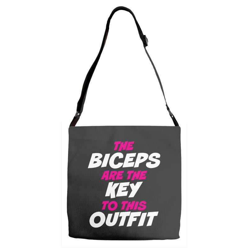 The Biceps Are The Key To This Outfit Adjustable Strap Totes