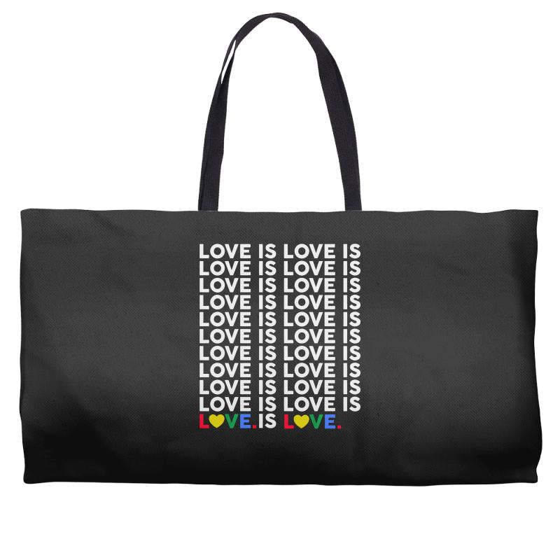 love is love is love Weekender Totes