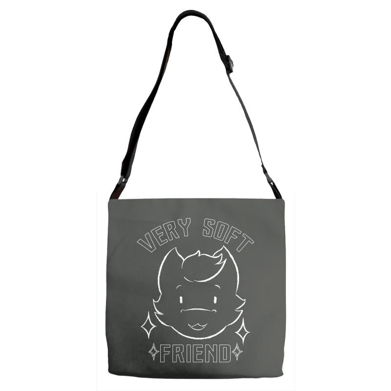 very soft friend Adjustable Strap Totes