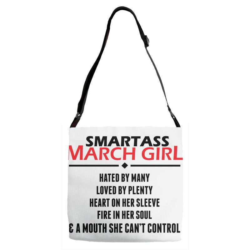 Smartass March Girl Adjustable Strap Totes