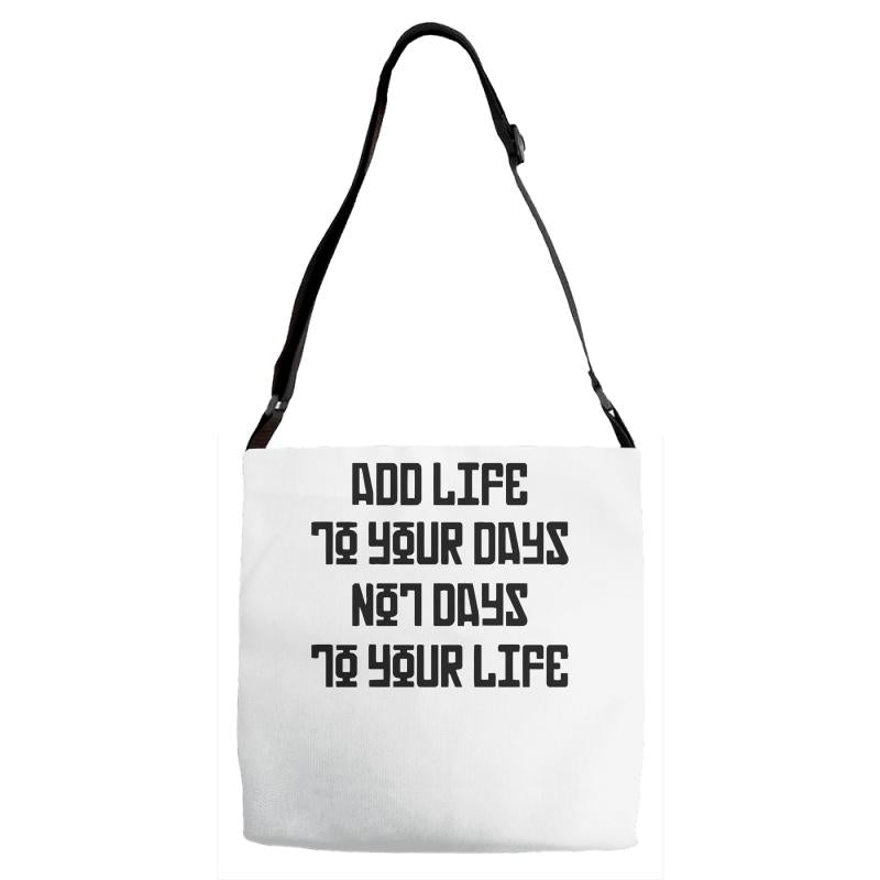 value your life Adjustable Strap Totes