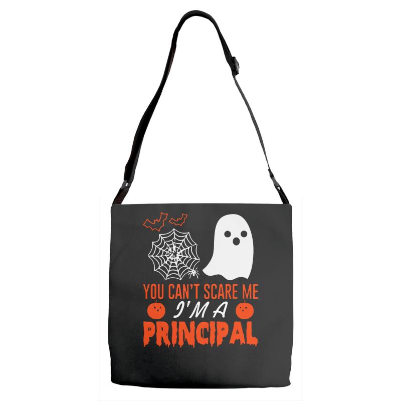 you cant scare principal Adjustable Strap Totes