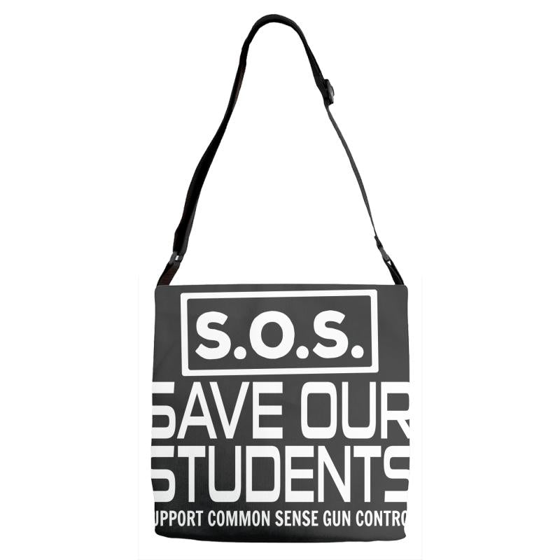 S.O.S. Save Our Students Adjustable Strap Totes