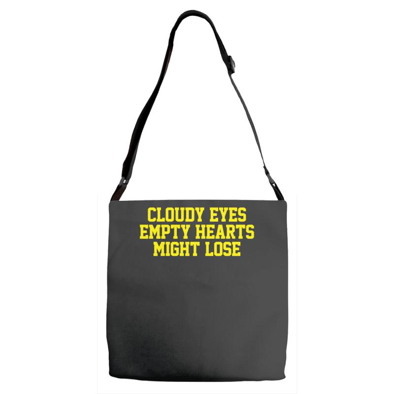 cloudy eyes, empty hearts, might lose Adjustable Strap Totes