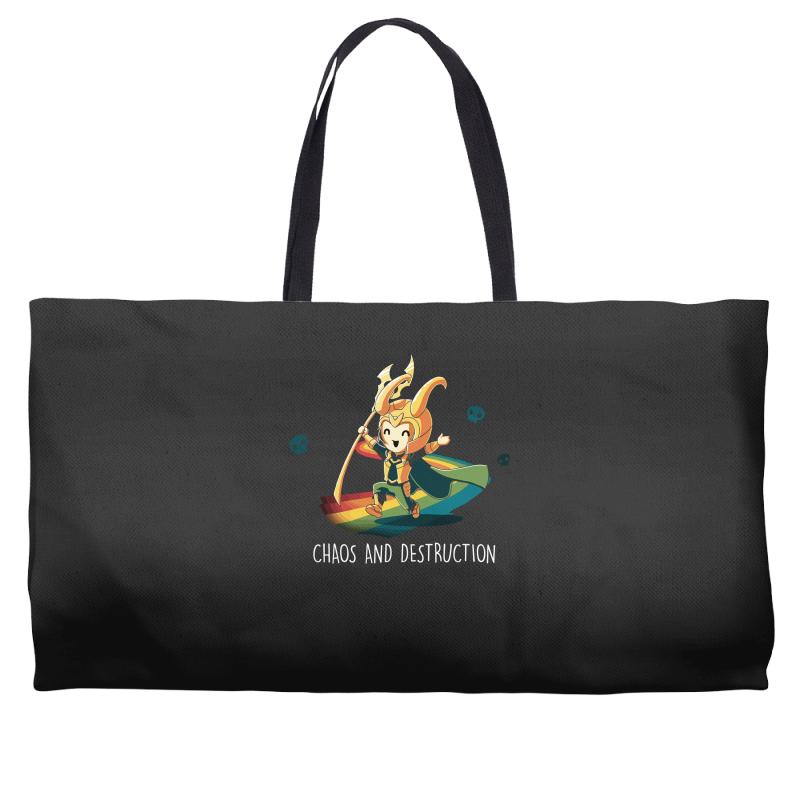 chaos and destruction Weekender Totes
