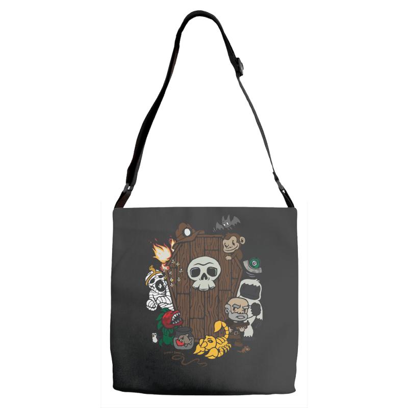 pitfalls and perils Adjustable Strap Totes