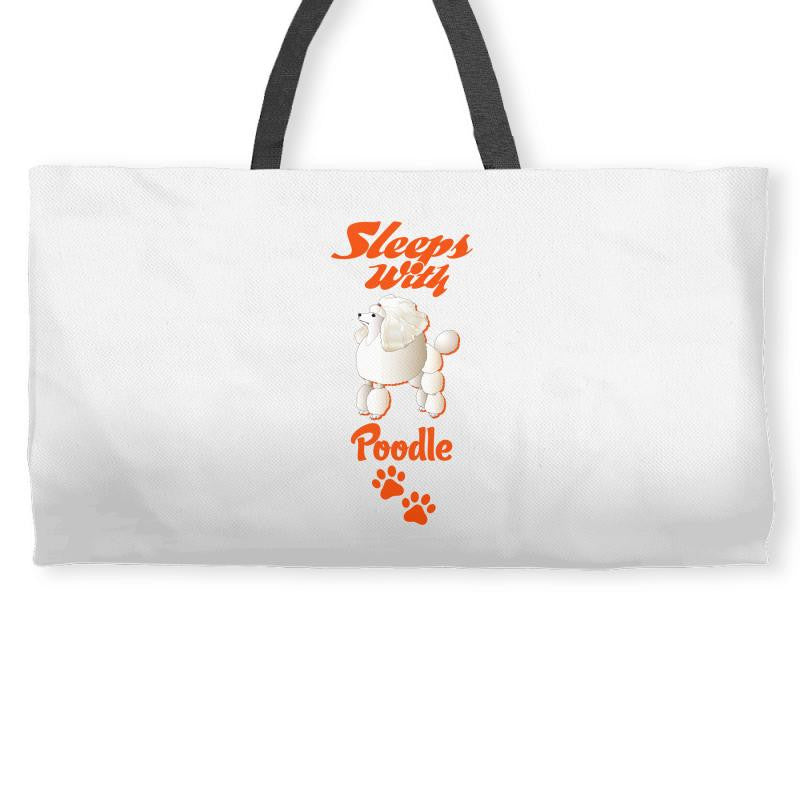 Sleeps With Poodle Weekender Totes