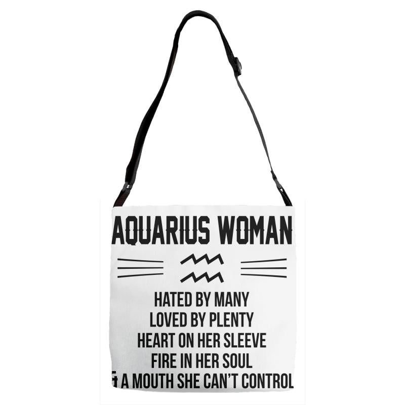 Aquarius Woman Adjustable Strap Totes