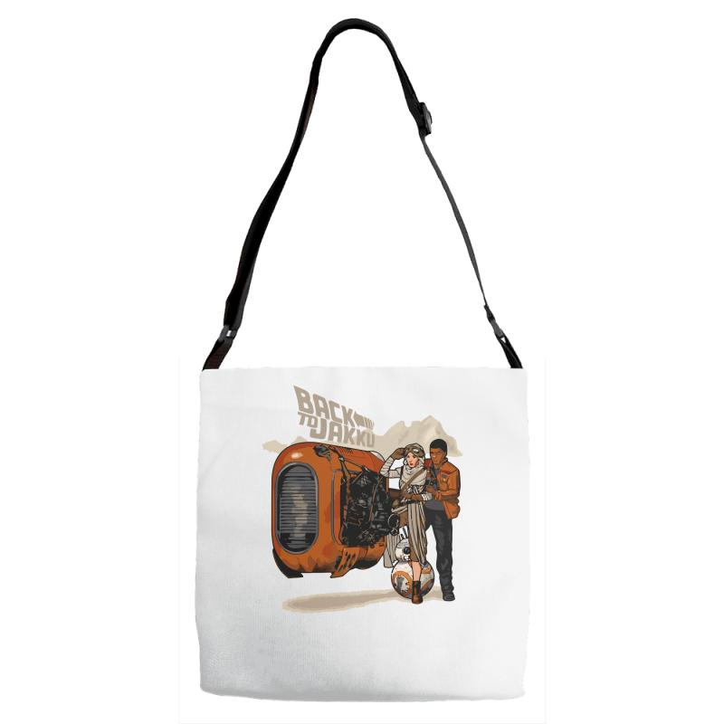 back to jakku Adjustable Strap Totes