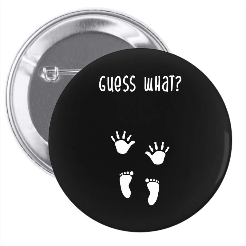 Guess What Baby Inside Pregnancy Announcement Pin-back button