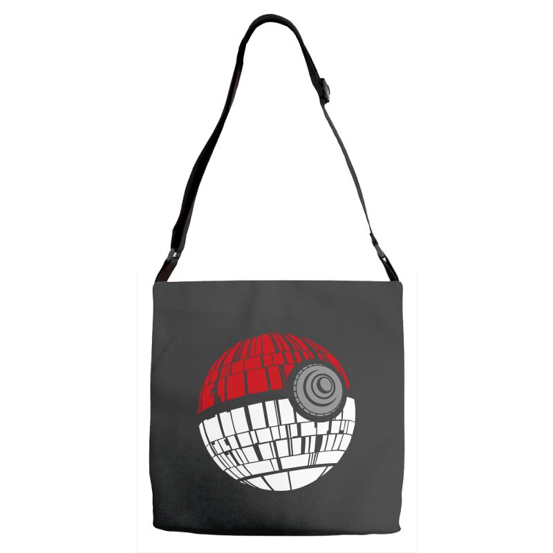 pokeball death star Adjustable Strap Totes