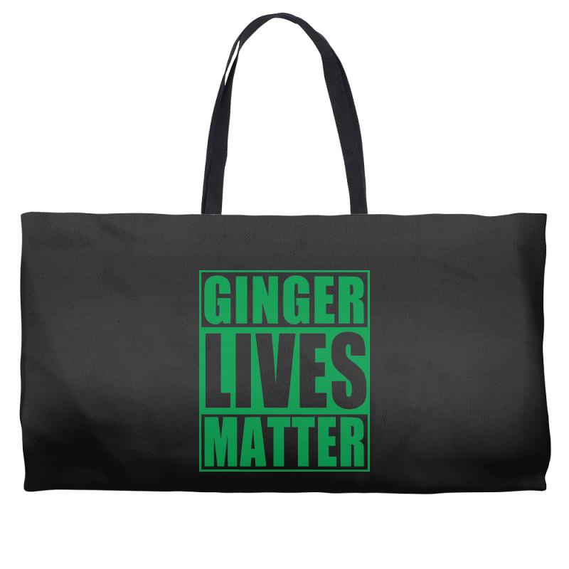 st patrick's day ginger lives matter Weekender Totes