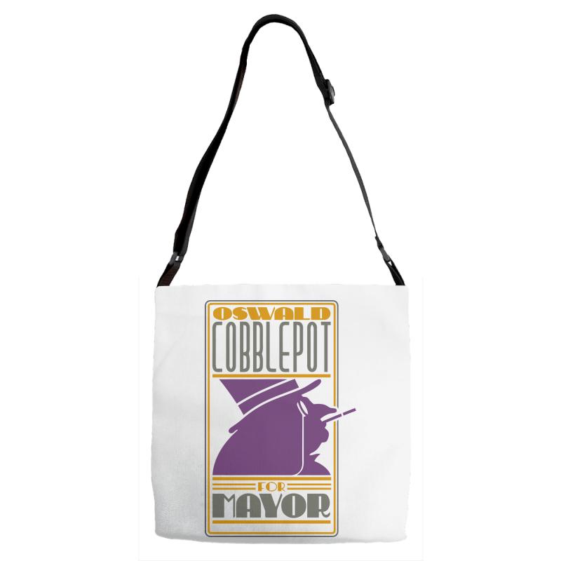 cobblepot for mayor Adjustable Strap Totes