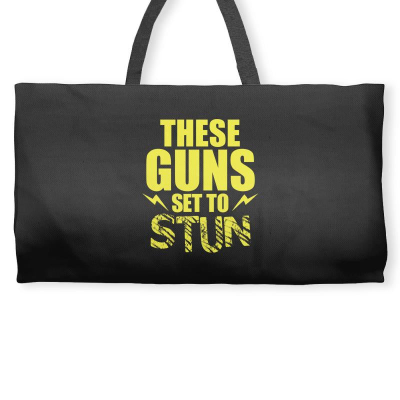 These Guns Set To Stun Weekender Totes